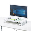 MR-LC204W 電源タップ+USBハブ付き机上ラック(W500mm・ホワイト) MR-LC204W / 電源タップ+USBハブ付き机上ラック(W500mm・ホワイト)