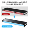 MR-LC206BK 電源タップ+USBハブ付き机上ラック(W1000mm・ブラック) MR-LC206BK / 電源タップ+USBハブ付き机上ラック(W1000mm・ブラック)
