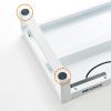 MR-LC206WN / 電源タップ＋USBハブ付き机上ラック（W1000mm・ホワイト）