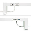 MR-LC206WN 電源タップ+USBハブ付き机上ラック(W1000mm・ホワイト) MR-LC206WN / 電源タップ+USBハブ付き机上ラック(W1000mm・ホワイト)
