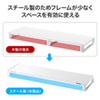 MR-LC206W 電源タップ+USBハブ付き机上ラック(W1000mm・ホワイト) MR-LC206W / 電源タップ+USBハブ付き机上ラック(W1000mm・ホワイト)