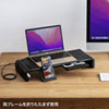 MR-LC210CHBK USB Type-C接続ハブ付き机上ラック(ブラック) MR-LC210CHBK / USB Type-C接続ハブ付き机上ラック(ブラック)
