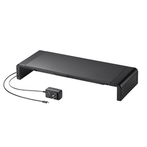 MR-LC210CHBK / USB Type-C接続ハブ付き机上ラック(ブラック)