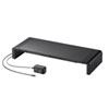 MR-LC210CHBK USB Type-C接続ハブ付き机上ラック(ブラック) MR-LC210CHBK / USB Type-C接続ハブ付き机上ラック(ブラック)