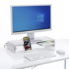 MR-LC210CHW / USB Type-C接続ハブ付き机上ラック（ホワイト）