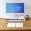 MR-LC211HW USBハブ付き机上ラック(ホワイト) MR-LC211HW / USBハブ付き机上ラック(ホワイト)