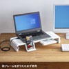 MR-LC211HW / USBハブ付き机上ラック（ホワイト）