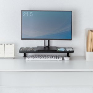 脚がなくデスクを広く使える、クランプ式モニター台を発売