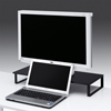 MR-LC701BK / スチール製机上液晶モニタスタンド（幅600mm・ブラック）