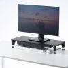 MR-LC805BK / USBハブ・引出し付机上ラック（W590×D240mm・ブラック）