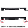 MR-LC805BK / USBハブ・引出し付机上ラック（W590×D240mm・ブラック）
