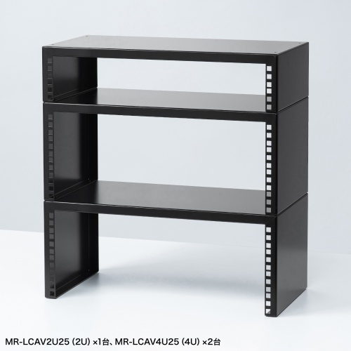MR-LCAV2U25 / 19インチマウント搭載卓上ラック（2U）