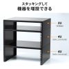 MR-LCAV2U40 19インチマウント搭載卓上ラック(2U) MR-LCAV2U40 / 19インチマウント搭載卓上ラック(2U)