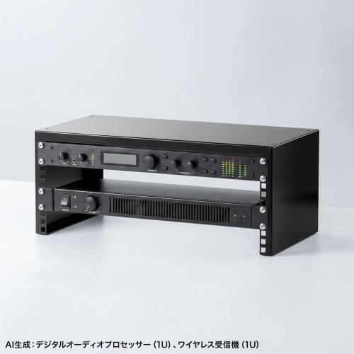MR-LCAV4U25 / 19インチマウント搭載卓上ラック(4U)