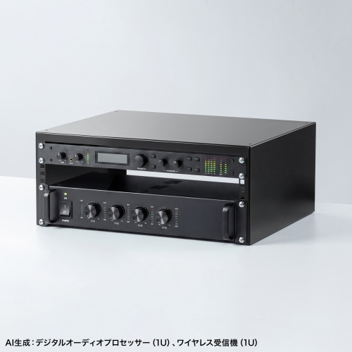 MR-LCAV4U40 / 19インチマウント搭載卓上ラック(4U)