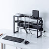 MR-STN1BK モニター裏収納ラック(幅48.2cm) MR-STN1BK / モニター裏収納ラック(幅48.2cm)