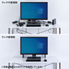 MR-STN1BK モニター裏収納ラック(幅48.2cm) MR-STN1BK / モニター裏収納ラック(幅48.2cm)