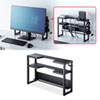 MR-STN1BK モニター裏収納ラック(幅48.2cm) MR-STN1BK / モニター裏収納ラック(幅48.2cm)