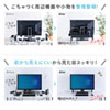 MR-STN1BK モニター裏収納ラック(幅48.2cm) MR-STN1BK / モニター裏収納ラック(幅48.2cm)