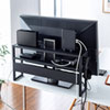 MR-STN2BK テレビ裏収納ラック(幅60cm) MR-STN2BK / テレビ裏収納ラック(幅60cm)