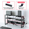 MR-STN2BK テレビ裏収納ラック(幅60cm) MR-STN2BK / テレビ裏収納ラック(幅60cm)