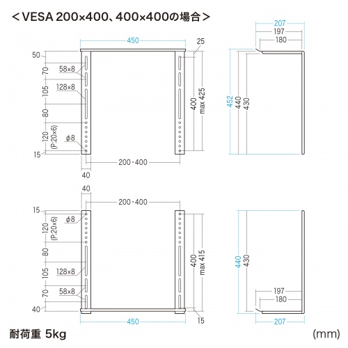 MR-VESA9 / VESA取付カメラ台