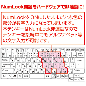 NT-13UBL / USB拡張テンキー（ブルー）