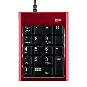 NT-14UR / USBテンキー(レッド)
