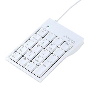 NT-5UHW / USBテンキー(クリアホワイト)
