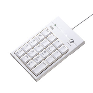 NT-8UH2W / USBテンキー(ハブ付き、ホワイト)