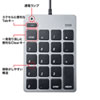 NT-M18CUHSV USB2.0ハブ付テンキー NT-M18CUHSV / USB2.0ハブ付テンキー