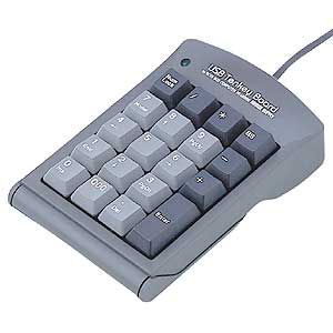 NT-USB5K / USBテンキーボード(ダークグレー)