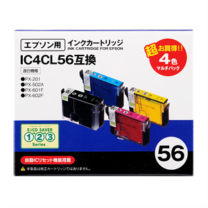 OME-56A-4P【互換カートリッジ】エプソン IC4CL56（4色パック）対応の