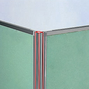 OU-18LJP / パーティションDパネル用L型ジョイントポール(H1800用)