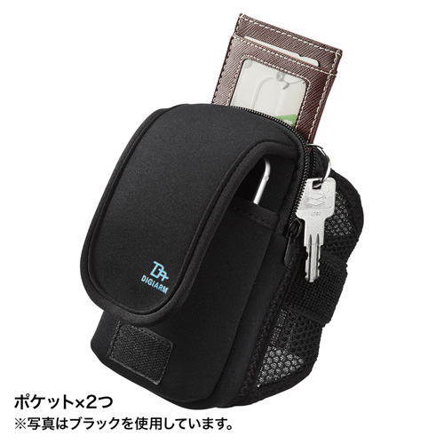 PDA-ARM3BL / アームバンドスポーツケース（Mサイズ・5.2インチ・ブルー）