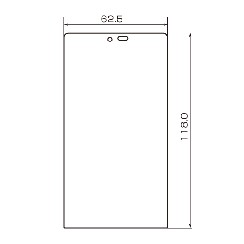 PDA-FAQ10KFP / 液晶保護指紋防止光沢フィルム（ソフトバンク SHARP AQUOS PHONE 102SHII/102SH用）