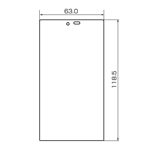 PDA-FAQ15KFP / 液晶保護指紋防止光沢フィルム（NTTドコモ SHARP NEXT series AQUOS PHONE SH-06D/SH-06D NERV用）