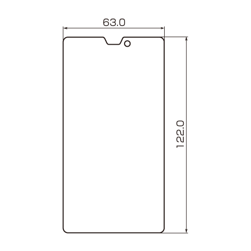 PDA-FAQ16KFP / 液晶保護指紋防止光沢フィルム（au SHARP AQUOS PHONE SERIE ISW16SH用）