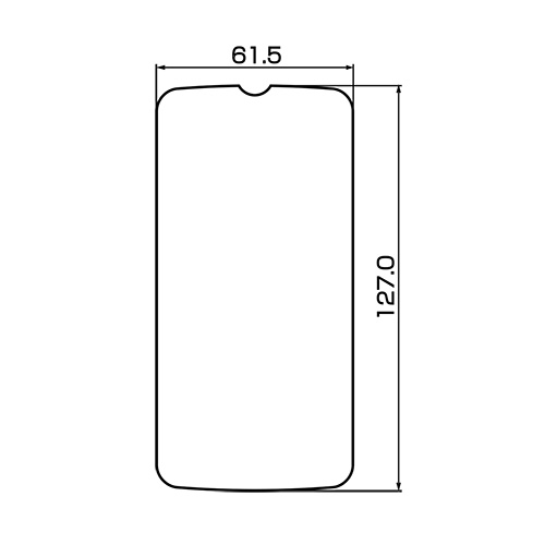 PDA-FAQ21KFP / 液晶保護指紋防止光沢フィルム（au SHARP AQUOS PHONE CL IS17SH用）