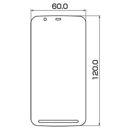PDA-FAQ5KFP / 液晶保護指紋防止光沢フィルム（au SHARP AQUOS PHONE IS12SH用）