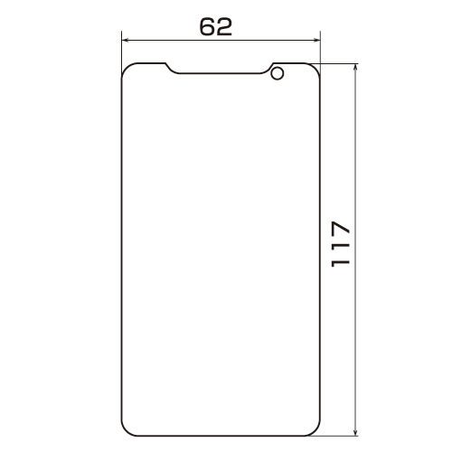 PDA-FEW1KFP / 液晶保護指紋防止光沢フィルム（au htc EVO WiMAX ISW11HT用）
