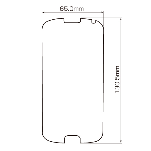 PDA-FGX12KFP / au サムスン GALAXY SIII Progre SCL21用液晶保護指紋防止光沢フィルム