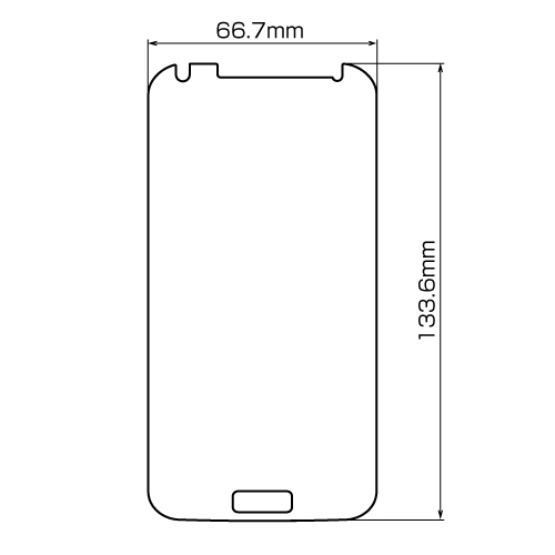 PDA-FGX14KFP / NTTドコモ サムスン GALAXY S4 SC-04E用液晶保護指紋防止光沢フィルム