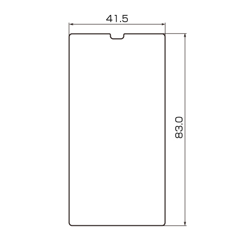 PDA-FIB2KFP / 液晶保護指紋防止光沢フィルム（au SHARP iida INFOBAR C01用）