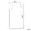 PDA-FIP78FP Apple iPhone XS用背面保護指紋防止光沢フィルム PDA-FIP78FP / Apple iPhone XS用背面保護指紋防止光沢フィルム