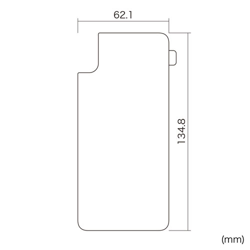 PDA-FIP78FP / Apple iPhone XS用背面保護指紋防止光沢フィルム