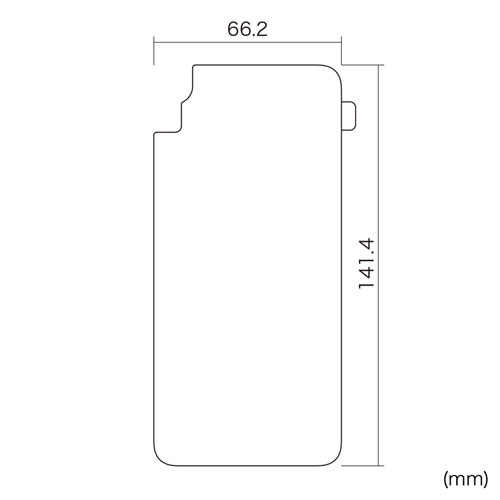 PDA-FIP79FP / Apple iPhone XR用背面保護指紋防止光沢フィルム