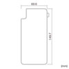 PDA-FIP80FP Apple iPhone XS Max用背面保護指紋防止光沢フィルム PDA-FIP80FP / Apple iPhone XS Max用背面保護指紋防止光沢フィルム