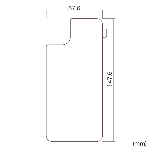 PDA-FIPH19PMBS / Apple iPhone 11 Pro Max用背面保護指紋防止光沢フィルム