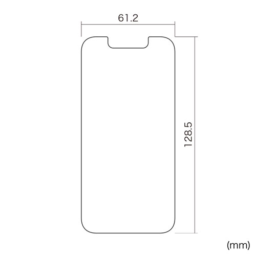 PDA-FIPH21MFP / iPhone 13 mini用液晶保護指紋防止光沢フィルム